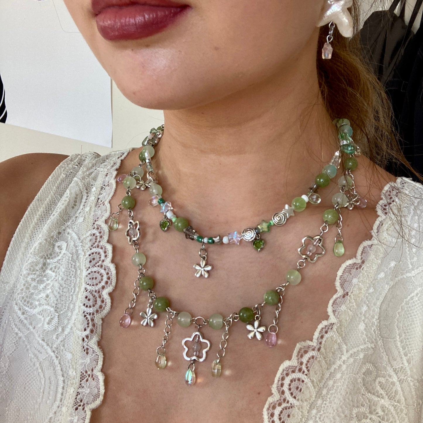 Matcha necklace